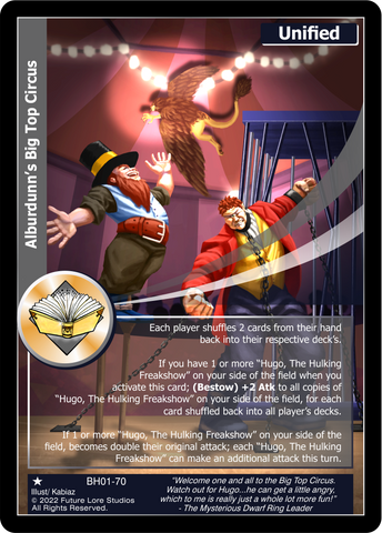 Alburdunn's Big Top Circus (BH01-70) [Bountiful Harvest Season One - 1st Edition]