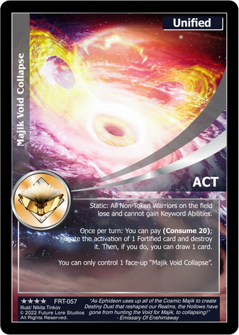 Majik Void Collapse (FRT-057) [Frontiers - 1st Edition]