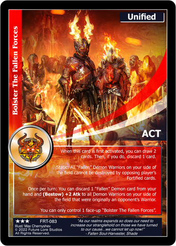 Bolster the Fallen Forces (FRT-083) [Frontiers - 1st Edition]
