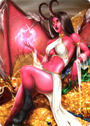 Onoskelis, the Fallen Angel Priestess (FRT-175) Foil [Frontiers - 1st Edition]