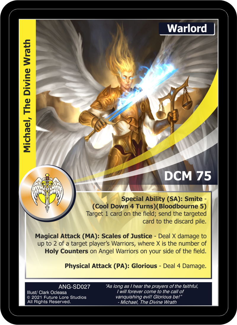 Michael, the Divine Wrath (FRT-174) Foil [Frontiers - 1st Edition]