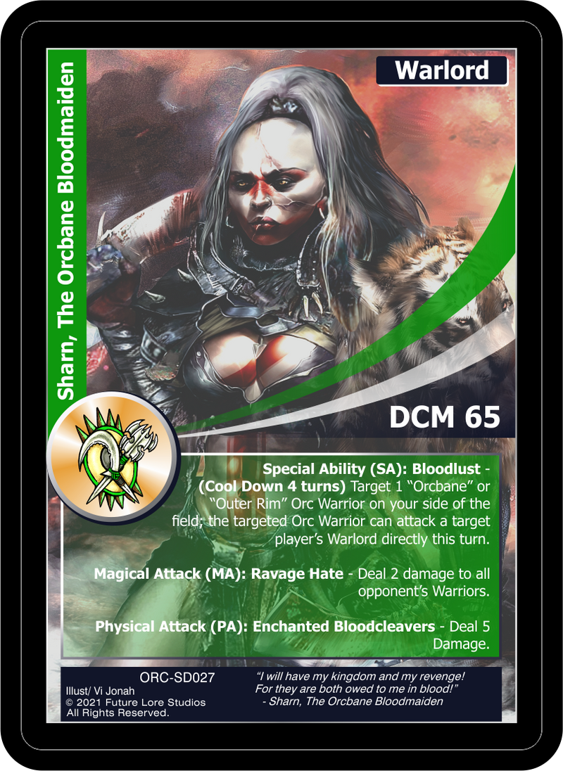 Sharn, the Orcbane Bloodmaiden (FRT-173) Foil [Frontiers - 1st Edition]