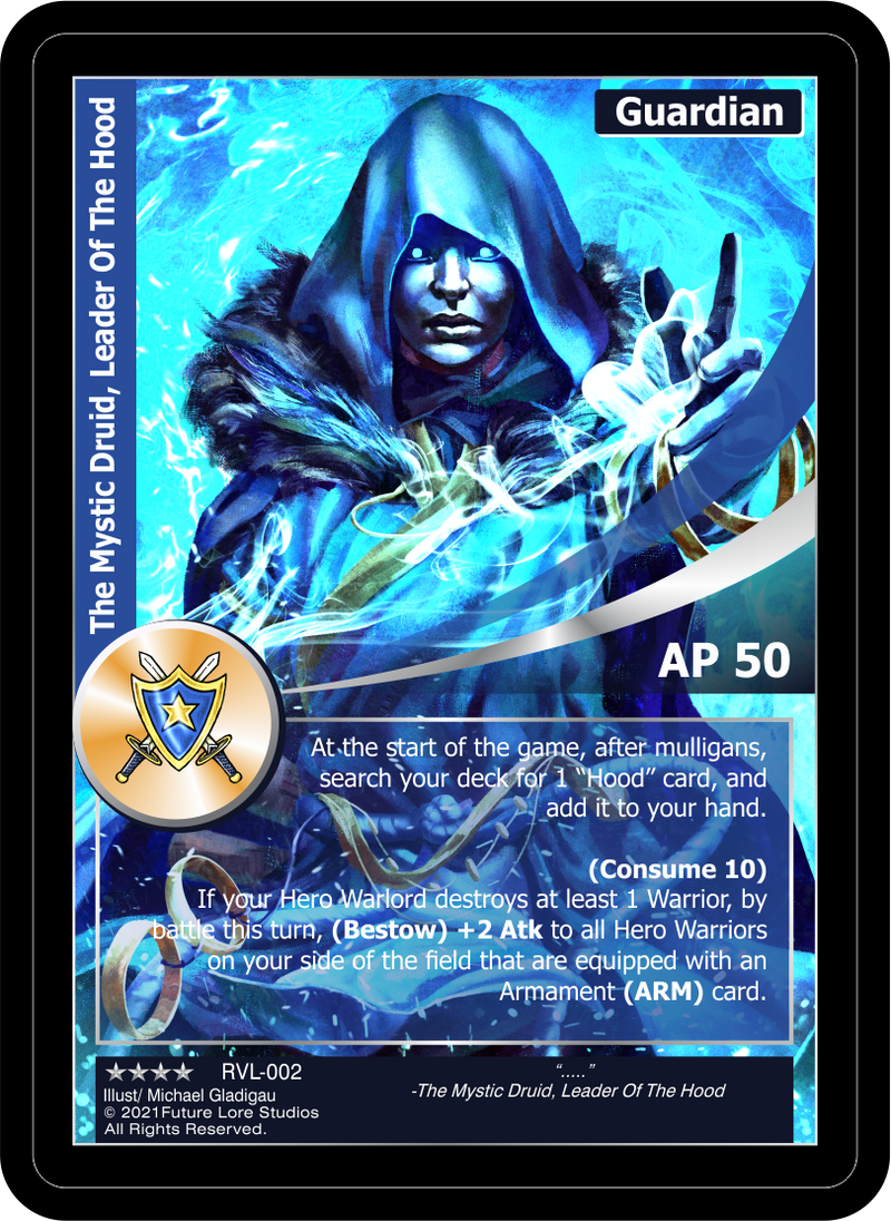 The Mystic Druid, Leader Of The Hood (RVL-002) Foil [Ravaged Lands - 1st Edition]