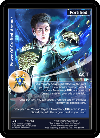 Power Of Crafted Armour (RVL-004) [Ravaged Lands - 1st Edition]