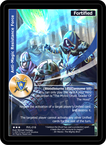 Anti-Magic Resistance Force (RVL-018) [Ravaged Lands - 1st Edition]