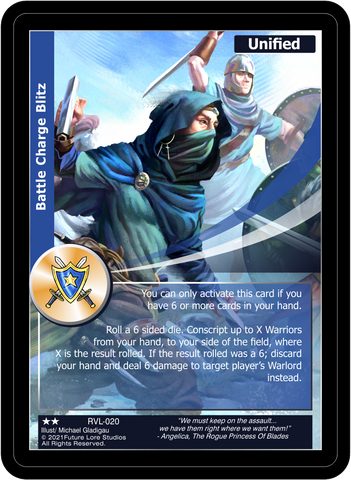 Battle Charge Blitz (RVL-020) [Ravaged Lands - 1st Edition]