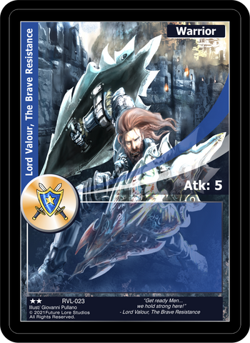 Lord Valour, The Brave Resistance (RVL-023) [Ravaged Lands - 1st Edition]