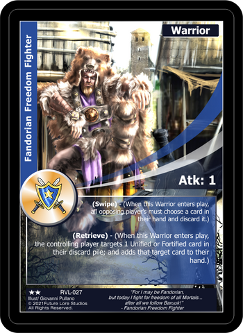 Fandorian Freedom Fighter (RVL-027) [Ravaged Lands - 1st Edition]