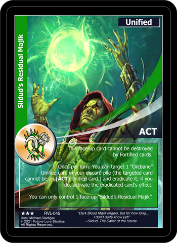 Sildud's Residual Magic (RVL-045) [Ravaged Lands - 1st Edition]