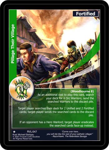 Pillage Their Village (RVL-047) [Ravaged Lands - 1st Edition]