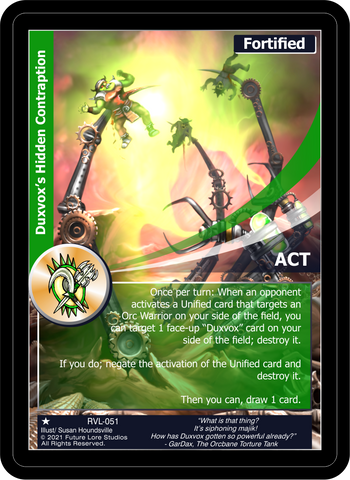Duxvox's Hidden Contraption (RVL-051) [Ravaged Lands - 1st Edition]