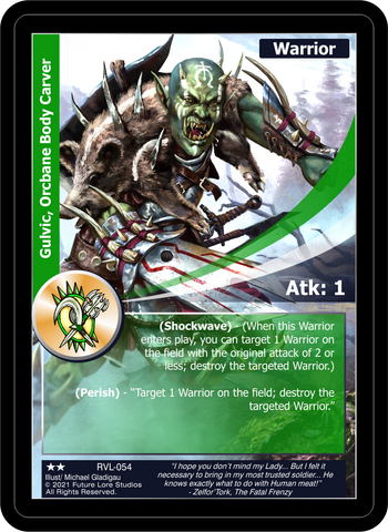 Gulvic, Orcbane Body Carver (RVL-054) [Ravaged Lands - 1st Edition]