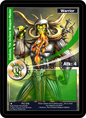 Vookure, The Orcbane Weapon-Master (RVL-058) [Ravaged Lands - 1st Edition]