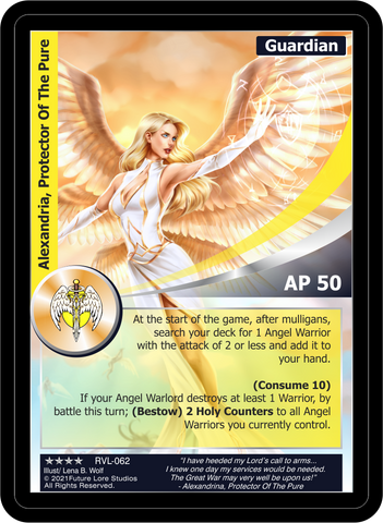 Alexandria, Protector Of The Pure (RVL-062) Foil [Ravaged Lands - 1st Edition]