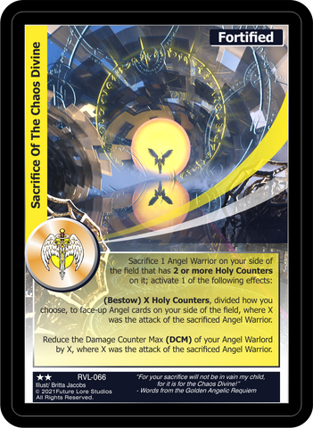 Sacrifice Of The Chaos Divine (RVL-066) [Ravaged Lands - 1st Edition]