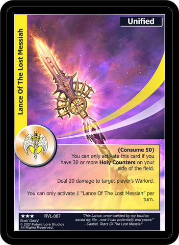 Lance Of The Lost Messiah (RVL-067) [Ravaged Lands - 1st Edition]