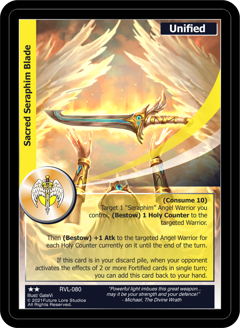 Sacred Seraphim Blade (RVL-080) [Ravaged Lands - 1st Edition]
