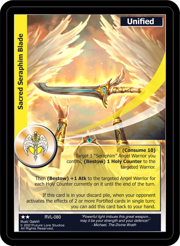 Sacred Seraphim Blade (RVL-080) [Ravaged Lands - 1st Edition]