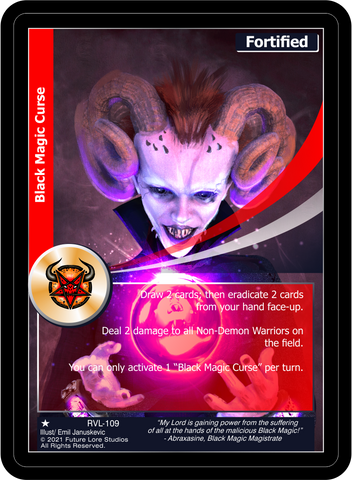 Black Magic Curse (RVL-109) [Ravaged Lands - 1st Edition]