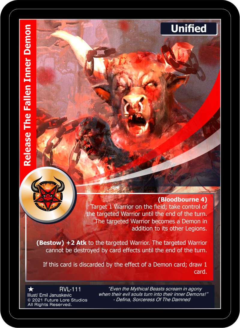 Release The Fallen Inner Demon (RVL-111) [Ravaged Lands - 1st Edition]