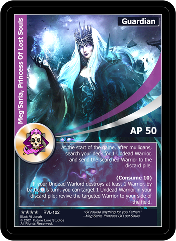 Meg'Saria, Princess Of Lost Souls (RVL-122) Foil [Ravaged Lands - 1st Edition]