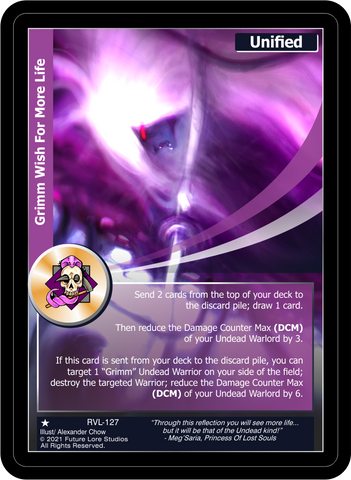 Grimm Wish For More Life (RVL-127) [Ravaged Lands - 1st Edition]