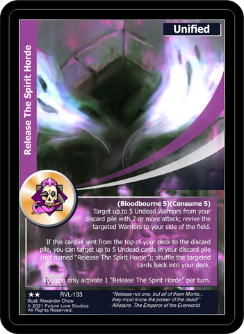 Release The Spirit Horde (RVL-133) [Ravaged Lands - 1st Edition]