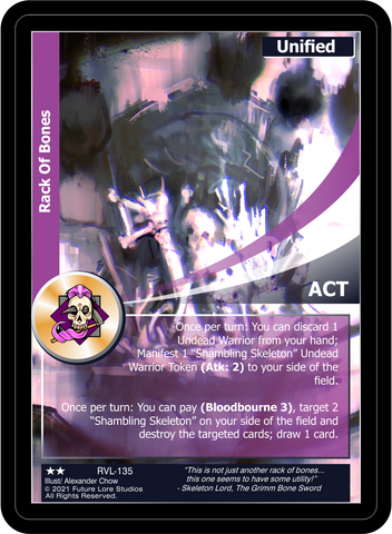 Rack Of Bones (RVL-135) [Ravaged Lands - 1st Edition]