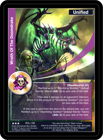 Wrath Of The Doomdrake (RVL-139) [Ravaged Lands - 1st Edition]
