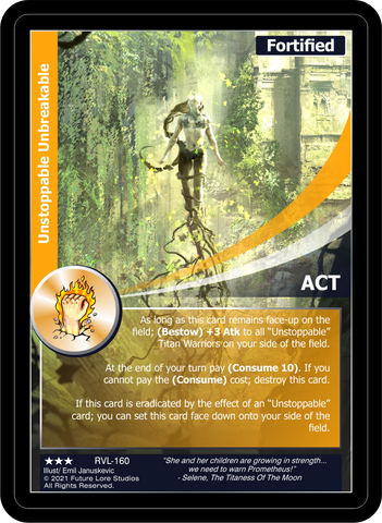 Unstoppable Unbreakable (RVL-160) [Ravaged Lands - 1st Edition]