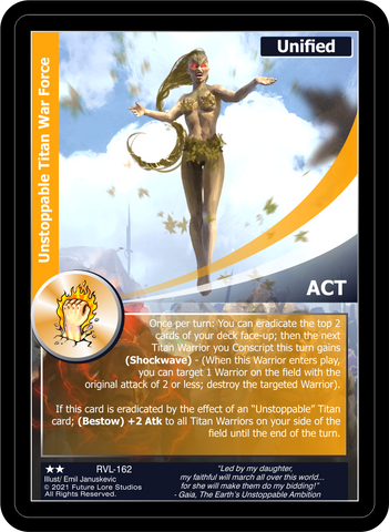 Unstoppable Titan War Force (RVL-162) [Ravaged Lands - 1st Edition]