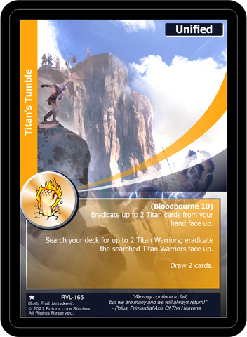 Titan's Tumble (RVL-165) [Ravaged Lands - 1st Edition]