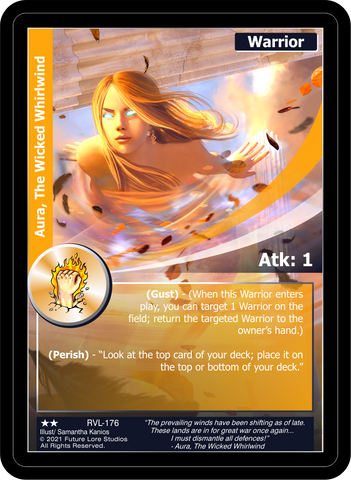 Aura, The Wicked Whirlwind (RVL-176) [Ravaged Lands - 1st Edition]