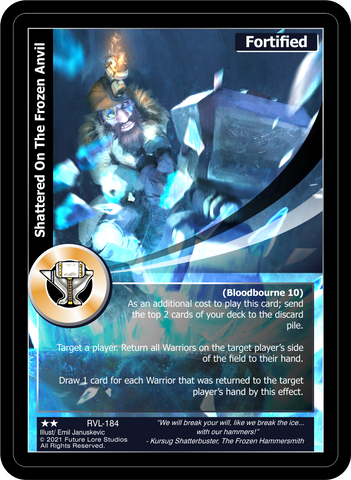 Shattered On The Frozen Anvil (RVL-184) [Ravaged Lands - 1st Edition]