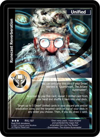 Runecast Reverberation (RVL-187) [Ravaged Lands - 1st Edition]
