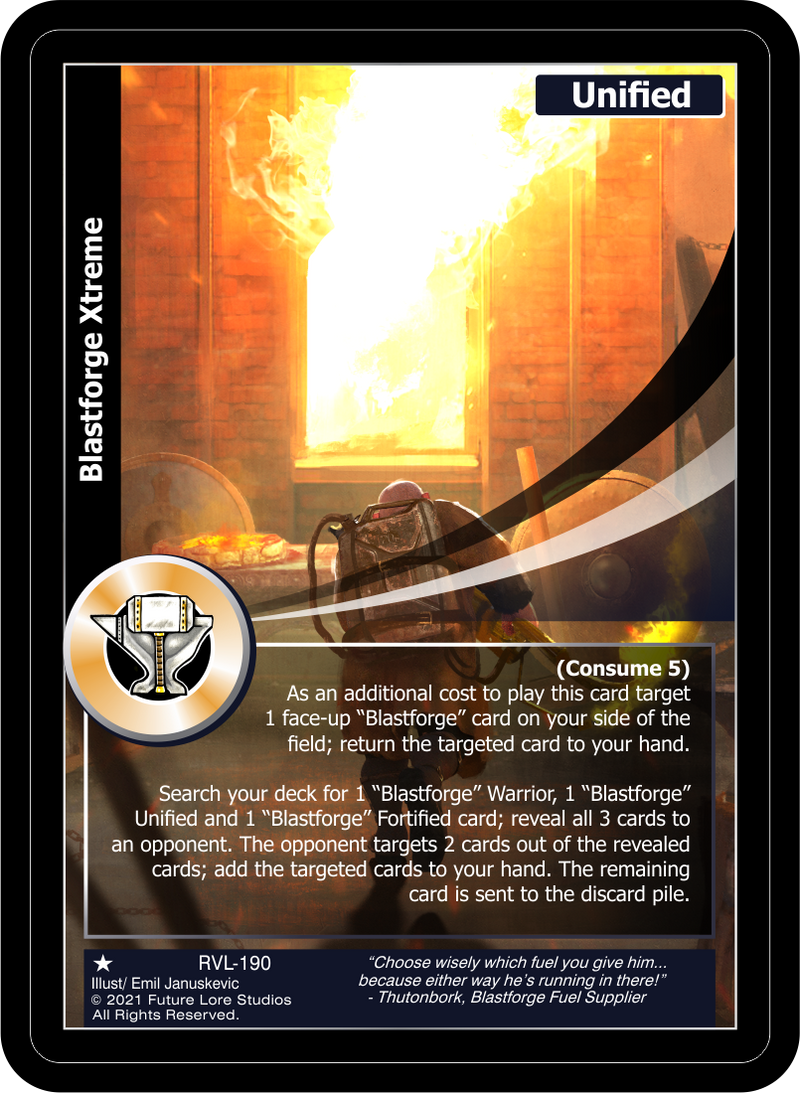 Blastforge Xtreme (RVL-190) [Ravaged Lands - 1st Edition]
