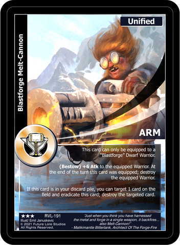 Blastforge Melt-Cannon (RVL-191) [Ravaged Lands - 1st Edition]