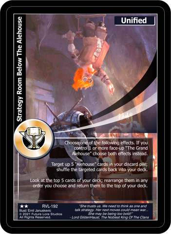 Strategy Room Below The Alehouse (RVL-192) [Ravaged Lands - 1st Edition]