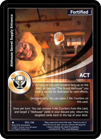 Alehouse Secret Supply Entrance (RVL-194) [Ravaged Lands - 1st Edition]