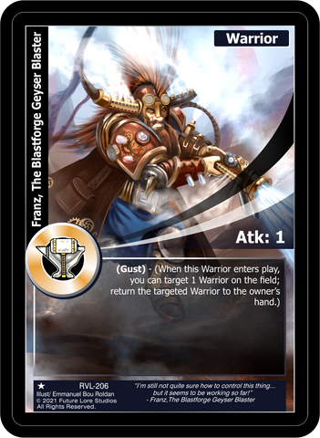 Franz, The Blastforge Geyser Blaster (RVL-206) [Ravaged Lands - 1st Edition]