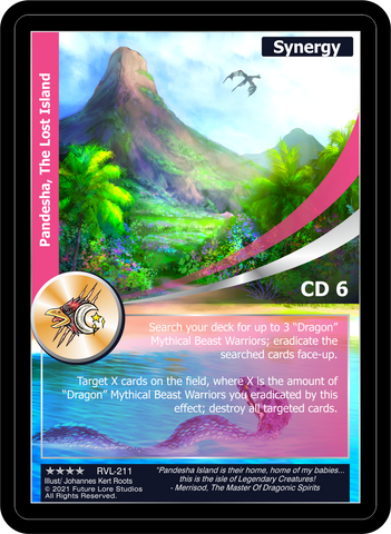 Pandesha, The Lost Island (RVL-211) Foil [Ravaged Lands - 1st Edition]