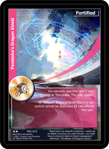 Pandesha's Dragon Shield (RVL-213) [Ravaged Lands - 1st Edition]