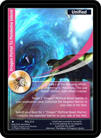 Dragon Portal To Pandesha Island (RVL-214) [Ravaged Lands - 1st Edition]