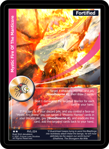 Mystic Fire Of The Manticore (RVL-224) [Ravaged Lands - 1st Edition]