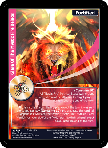 Glare Of The Mystic Fire Beings (RVL-225) [Ravaged Lands - 1st Edition]