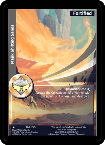 Majik Shifting Sands (RVL-243) [Ravaged Lands - 1st Edition]