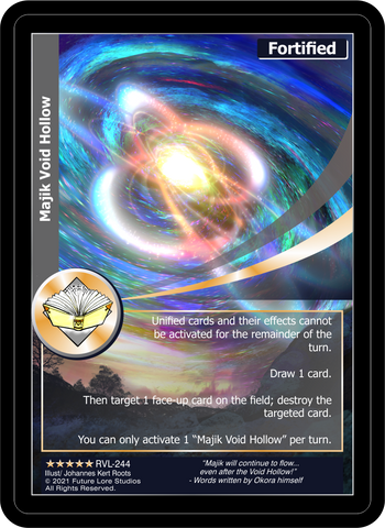 Majik Void Hollow (RVL-244) Foil [Ravaged Lands - 1st Edition]