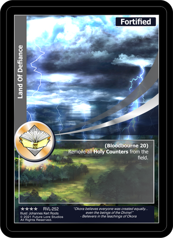 Land Of Defiance (RVL-252) Foil [Ravaged Lands - 1st Edition]