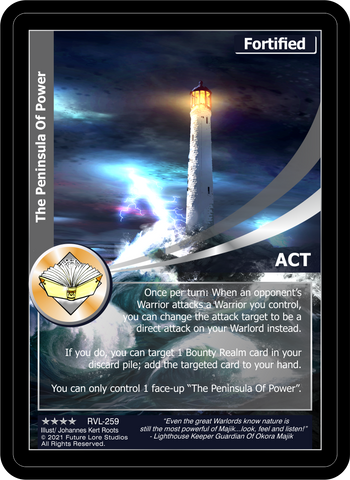 The Peninsula Of Power (RVL-259) Foil [Ravaged Lands - 1st Edition]