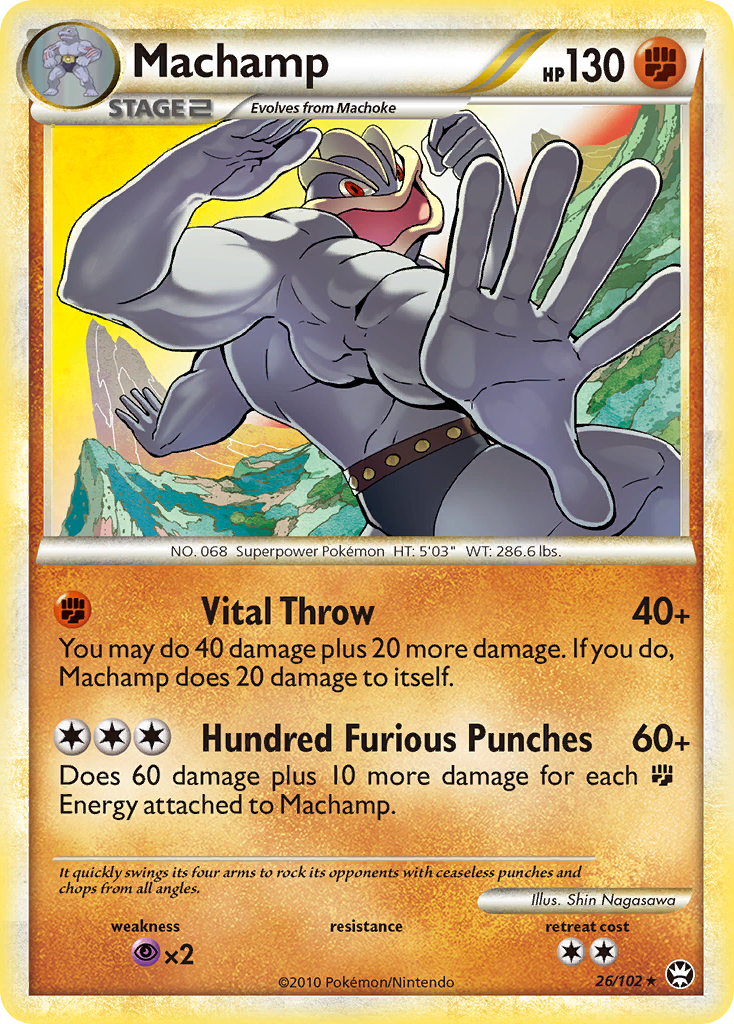 Machamp (26/102) [HeartGold &amp; SoulSilver: Triumphant]